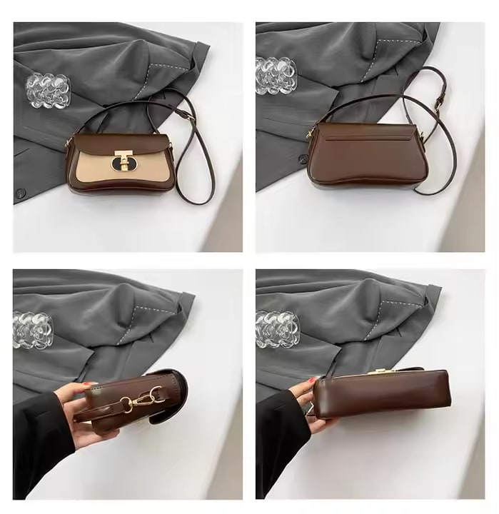Minimal Chic Soft PU Crossbody Bag – Compact Urban Edition RM105