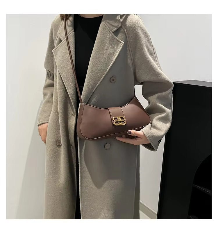 Adjustable Belt Shoulder Bag – Sleek PU Leather Handbag for Everyday Style RM119
