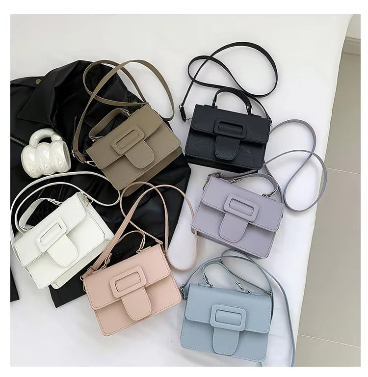 Vegan Leather Stone Pattern Shoulder Bag – Luxury Flap Handbag for Women RM107