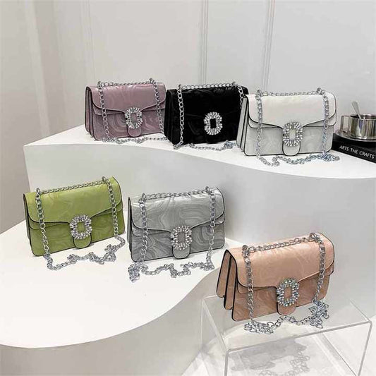 LuxeLayer Chain Square Premium Shoulder Bag