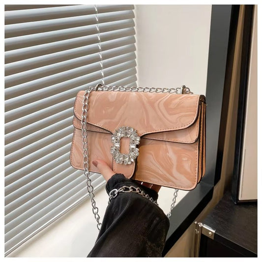 LuxeLayer Chain Square Premium Shoulder Bag