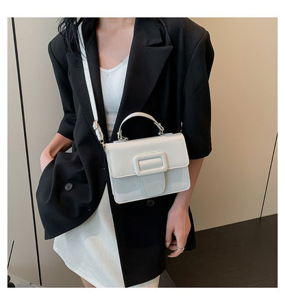 Vegan Leather Stone Pattern Shoulder Bag – Luxury Flap Handbag for Women RM107